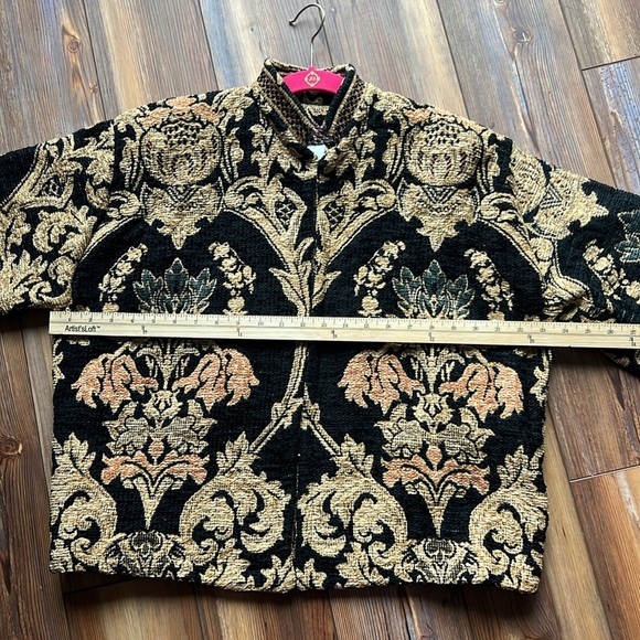 Vintage Sugar Street Weavers Quilted Tapestry Jacket Size Large - Picture 7 of 11